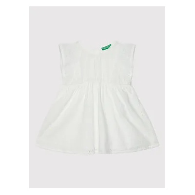 United Colors Of Benetton Лятна рокля 4POCGV00B Бял Regular Fit (4POCGV00B)