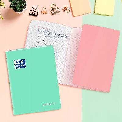 Oxford Zošit easyBook Pastel 3v1 PP A4 60L kockovaný s okrajom mix