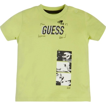 Image 1 of GUESS Тениска с къс ръкав в цвят лайм за момче Guess