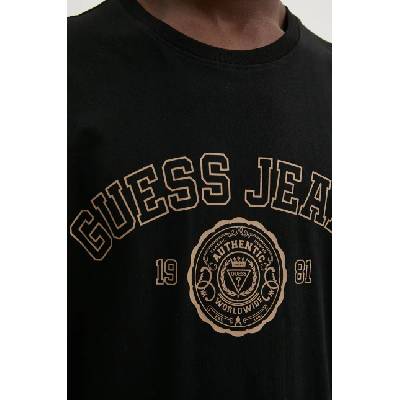 Guess Jeans Памучна тениска Guess Jeans в черно с принт M4BI83 K8FQ4 (M4BI83.K8FQ4)