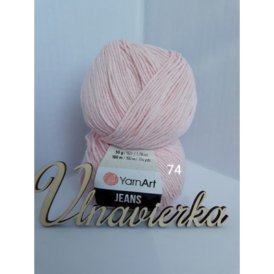 YarnArt Jeans 74 ružová svetlá