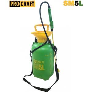 PROCRAFT Пръскачка ръчна градинска раменна, PROCRAFT SM5L, 5 литра, 2.4-3.1 bar (SM5L)