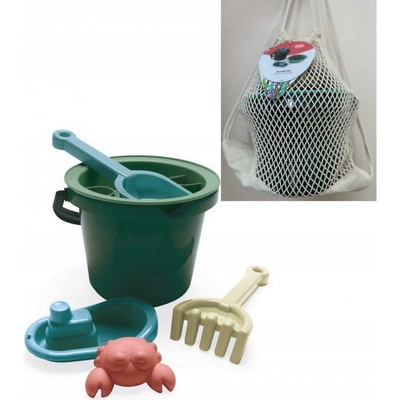 DANTOY blue Marine loďka a hračky na písek 6ks