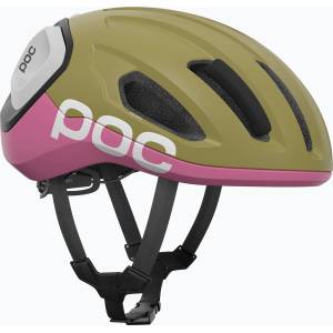 POC Велосипедна каска POC Amidal olivine green mat/thulite pink mat