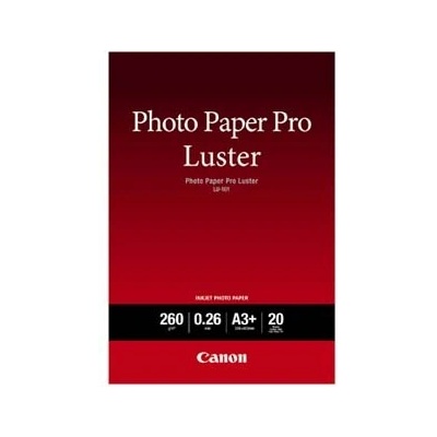 Canon Paper Pro Luster Photo 6211B008, 260 г/м2, A3+, лъскав, мастиленоструен, бял, фотографска хартия (6211B008)