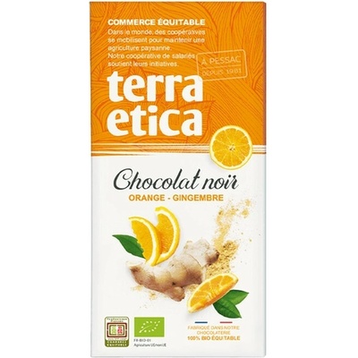 Terra Etica Bio hořká s pomerančem a zázvorem 100 g