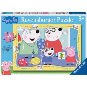 Ravensburger Детски пъзел Ravensburger от 35 части - Прасенцето Пепа среща родителите на Пени (5705) - baby