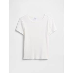 GAP Бебешка тениска с ребра GAP GAP | Byal | Момичешки | XS - zoot - 27,21 лв