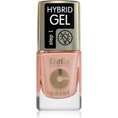 Delia Cosmetics Coral Nail Enamel Hybrid Gel гел лак за нокти цвят 136 11ml