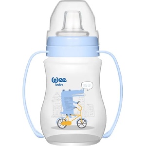 Wee Baby Неразливаща чаша с дръжки Wee Baby, PP, 250 ml, синя (754) - ozone
