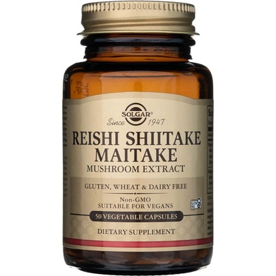 Solgar Reishi, Shiitake, Maitake Mushroom Extract 50 kapsúl