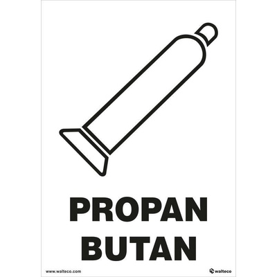 Walteco Propán bután 148x210mm, formát A5, samolepka Množstvo: 1 ks , 20059