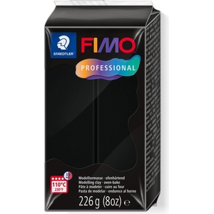 STAEDTLER Полимерна глина Staedtler Fimo Prof, 226g, ЧЕРЕН (33842-А-ЧЕРЕН)