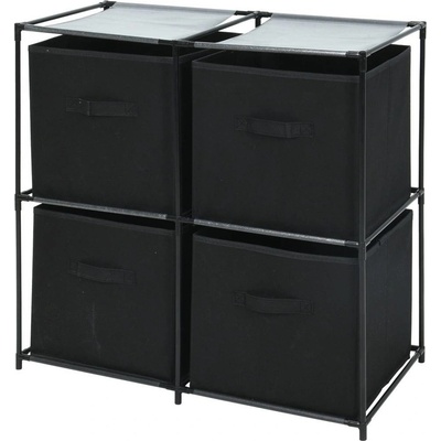 Úložný regál se 4 boxy HOMESTYLING KO-C80652640