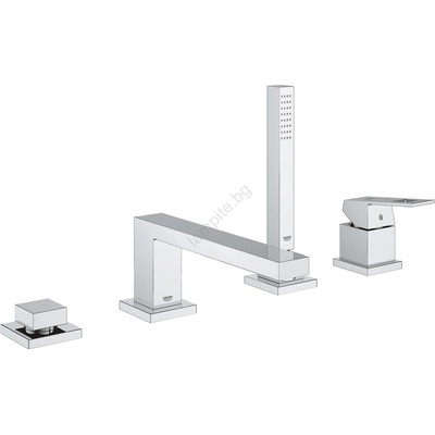 GROHE 19897001 - Смесител за вана с четири отвора eurocube, полирано хромово покритие (gh0914)
