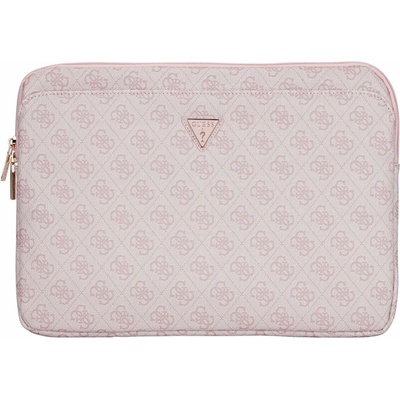 Guess Bag Sleeve 14" 4G Zipper Pocket Triangle Logo pink GUCS14ZP4DPTP