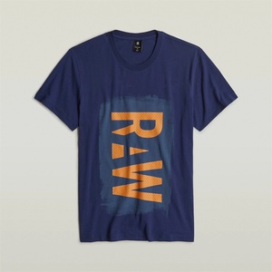 G Star Тениска G Star Painted RAW Graphic T-Shirt - Ballpen Blue