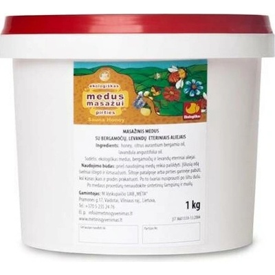 Relaxační masážní med s citrónem, levandulí a mátou, 1 kg