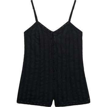 SUPERDRY Гащеризон Superdry Lace Cami Playsuit sleeveless romper - Black (Eclipse Navy)