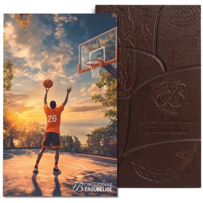Čokoládovna Troubelice Basketball hořká 65% s proteinem 45 g