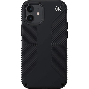 Speck Presidio 2 Grip Case - удароустойчив хибриден кейс за iPhone 12 Mini (черен)