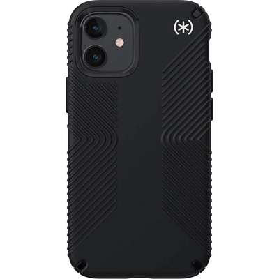 Speck Presidio 2 Grip Case - удароустойчив хибриден кейс за iPhone 12 Mini (черен)