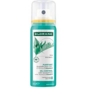 Klorane Nettle & Vitamin E сух шампоан за мазна коса 150 мл