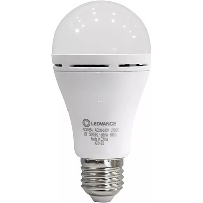 LEDVANCE Žárovka LED LCLA60 E27 8,5W/827 RECHARGEABLE nabíjecí