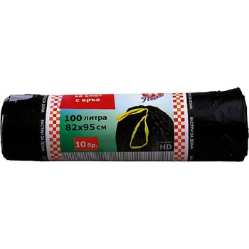 Торби за смет с връв 100 l 82х95 cm 10 бр (2711026-4-40)