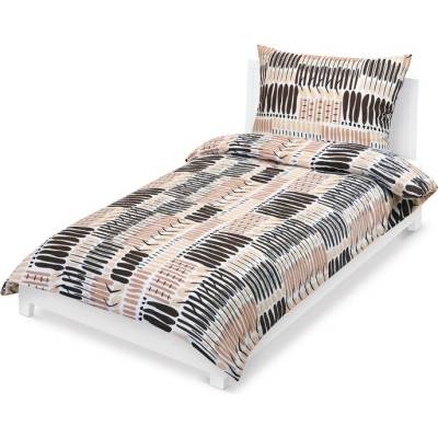 Sconto obliečky ČIARKY hnedá 70x90 140x200
