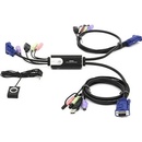 Aten CS-52A KVM přepínač Hybryd PS/2 kláv.,USB myš 2 PC, audio
