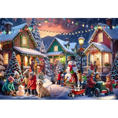 BlueBird Vianočné susedstvo 1000 dielov