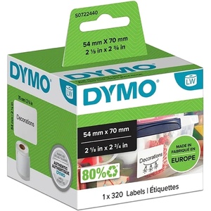 DYMO етикети многофункционални 54 x 70 постоянни бели (320 бр. ) (S0722440)