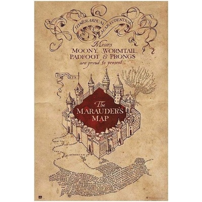 Plakát Harry Potter: The Marauders Map (61 x 91,5 cm 150g)
