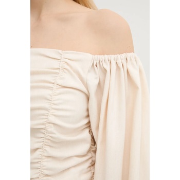 Gestuz Блуза с вълна Gestuz в бежово с изчистен дизайн 10910014 (10910014)