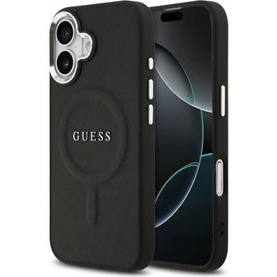 GUESS Гръб Guess PU Saffiano MagSafe Case за iPhone 17 - Черен