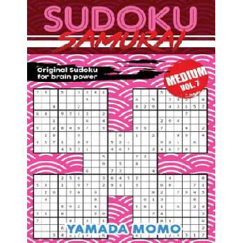 Image 1 of Sudoku Samurai Medium: Original Sudoku For Brain Power Vol. 7: Include 500 Puzzles Sudoku Samurai Medium Level | Yamada Momo