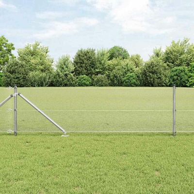 vidaXL Svařované drátěné ploty s hroty 100 x 0,4 m Pozinkovaná ocel