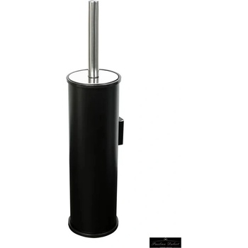 FANECO Черна стенна тоалетна четка със сребристо покритие (tb05sjbl)