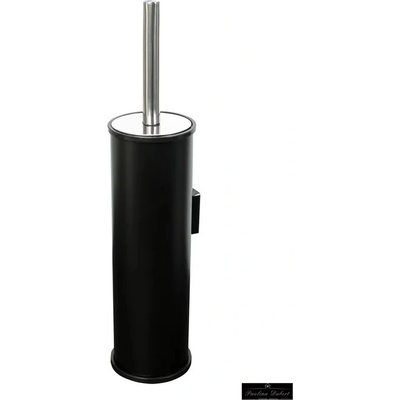 FANECO Черна стенна тоалетна четка със сребристо покритие (tb05sjbl)