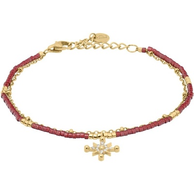 Pierre Lannier Dvojitý pozlátený náramok s hviezdičkou Antharea BJ25A8251