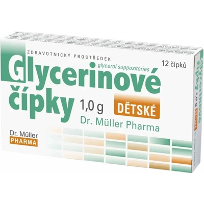 Dr. Müller Glycerinové čípky dětské 1 g 12 ks