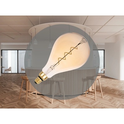 Nedes LED Žiarovka FILAMENT SPIRAL VINTAGE A165 E27/4W/230V 2000K