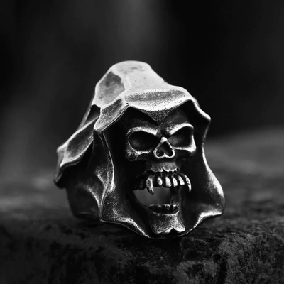 NNM Gothic ring Death Skull - 11215-SI-BXG