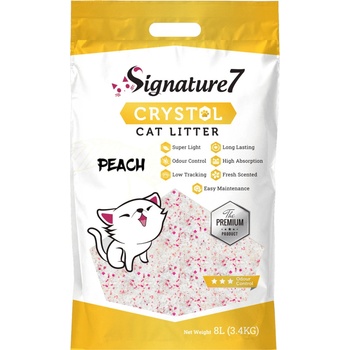 Signature7 podstielka pre mačky Peach 8 l