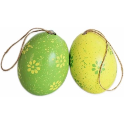 Lepaso Vajíčka reálná 12ks/6cm zelená/žlutá