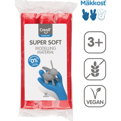 Creall modelovacia hmota Super soft 500 g červená