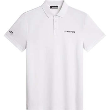 J Lindeberg Golf Блуза с яка J Lindeberg Golf Men's JLG Bridge Short-Sleeve Performance Polo Shirt - White