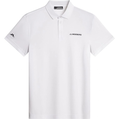 J Lindeberg Golf Блуза с яка J Lindeberg Golf Men's JLG Bridge Short-Sleeve Performance Polo Shirt - White