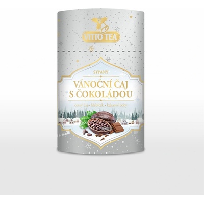 Vitto Tea Vánoční černý sypaný čaj s čokoládou 100 g